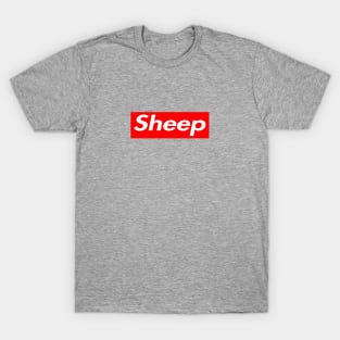 sheep red box logo T-Shirt